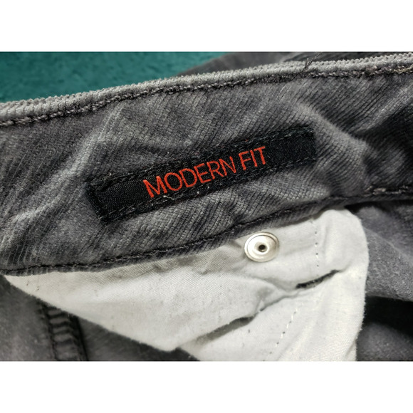 Apt 9 Jeans Size 8 Womens Gray Pants Stretch Corduroy Ladies Mid Rise Bootcut - Picture 4 of 12